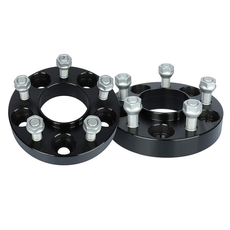 IRONTEK 1in Hubcentric Spacers 5x114.3mm (70.5mm Hub Bore, 1/2x20 Studs) 5x4.5" to 5x4.5" Wheel Spacers Adapter 25mm FITS Ford Explorer Mustang Ranger Crown Victoria, Lincoln Mark VII, Mazda B2500 B3000 - Image 1
